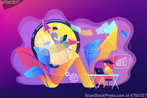 Image of Productivity concept vector illustration.