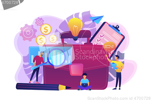 Image of Business plan concept vector illustration.