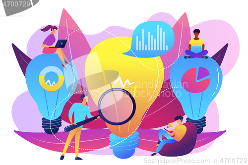 Image of Business solution concept vector illustration.