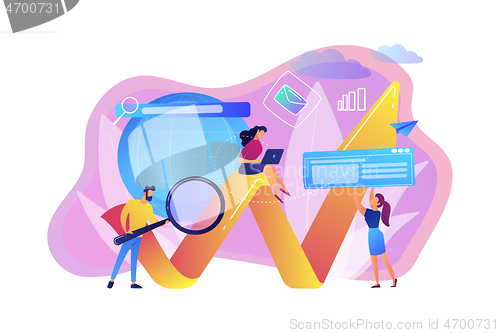 Image of Digital marketing concept vector illustration.