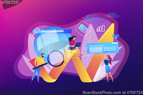 Image of Digital marketing concept vector illustration.