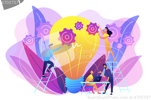 Image of New idea engineering concept vector illustration.