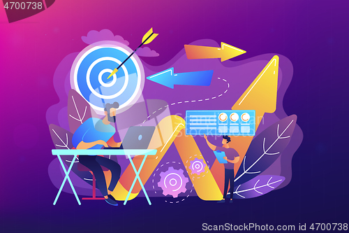 Image of Business direction concept vector illustration.