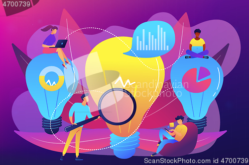 Image of Business solution concept vector illustration.
