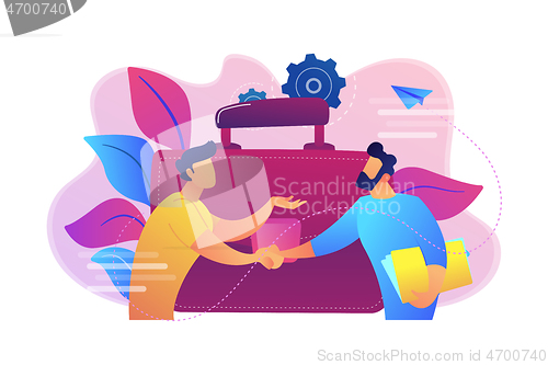 Image of Partnership concept vector illustration.