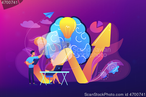 Image of Innovative solution concept vector illustration.