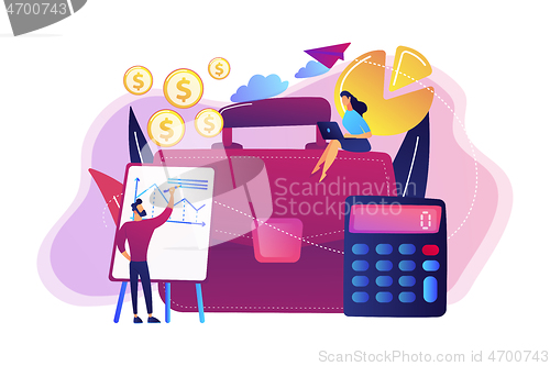Image of Accounting concept vector illustration.