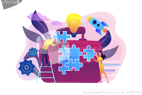 Image of Meeting concept vector illustration.