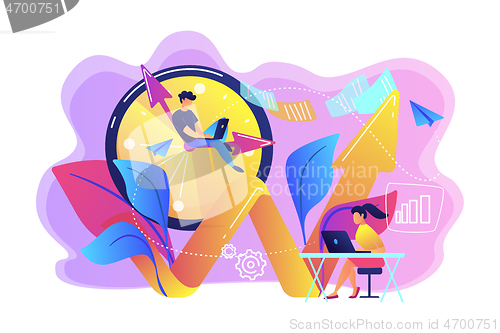 Image of Productivity concept vector illustration.