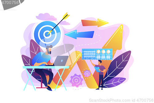 Image of Business direction concept vector illustration.