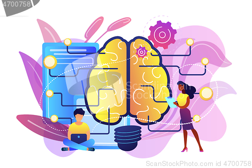 Image of Artificial intelligence concept vector illustration.