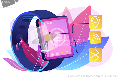 Image of Wireless connectivity concept vector illustration.