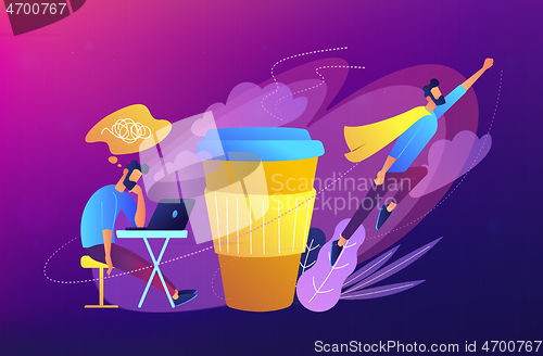 Image of Coffee break concept vector illustration.