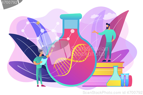 Image of Gene therapy concept vector illustration.