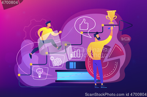 Image of Business coaching concept vector illustration.