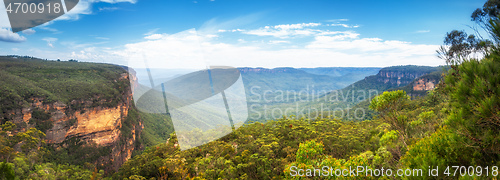 Image of the Blue Mountains Australia panorama