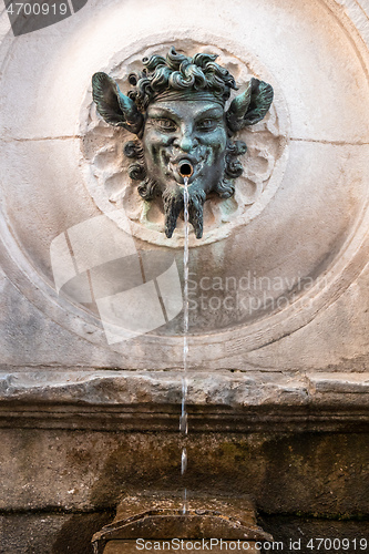 Image of bacchus fountain in Marche Italy