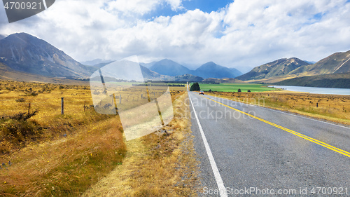 Image of Landscape scenery in south New Zealand