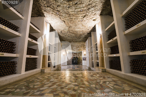 Image of Underground winery cellars