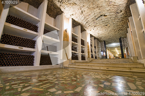 Image of Wine cellars in winery