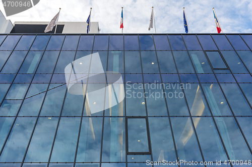 Image of Flags Glass Building