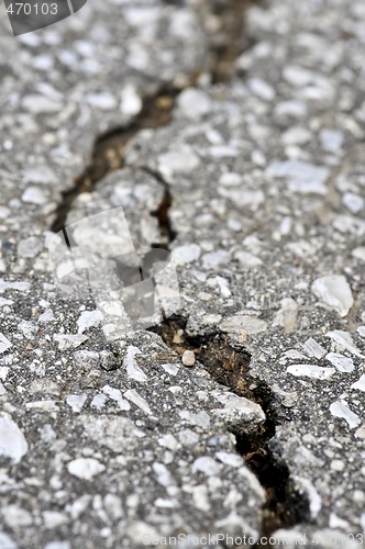 Image of Crack in asphalt