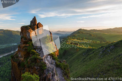 Image of Beauty dawn in the mountains