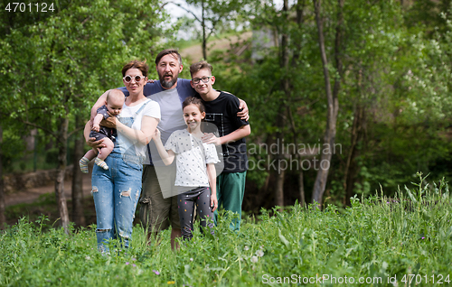 Image of hipster family portrait