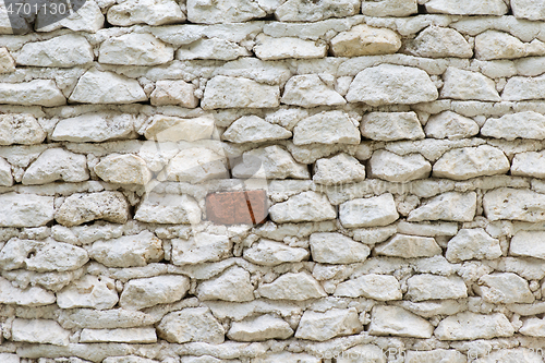 Image of white stone wall backgrond