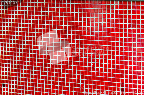 Image of red tiles background