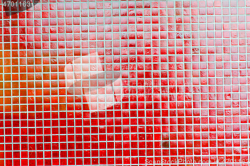 Image of red tiles background