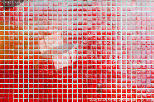 Image of red tiles background