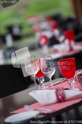 Image of table setting at restaurant