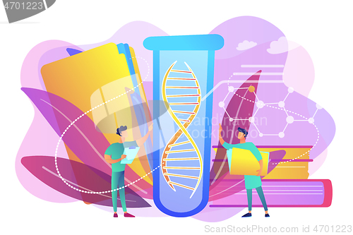 Image of Genetic testing concept vector illustration.