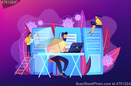 Image of System administration concept vector illustration