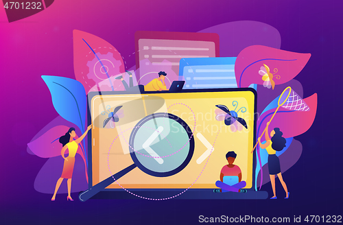 Image of Software testing it concept vector illustration