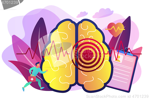 Image of Stroke concept vector illustration.