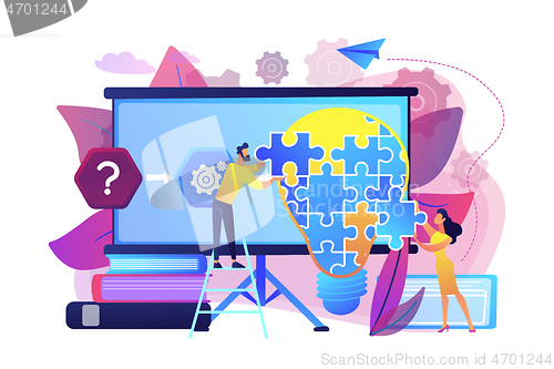 Image of Problem solving concept vector illustration.