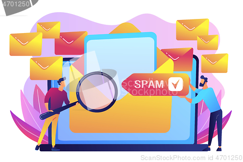 Image of Spam concept vector illustration.
