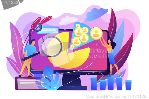 Image of Social media management concept vector illustration.