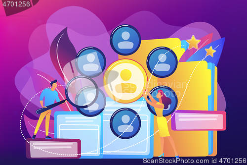 Image of Human resources concept vector illustration.