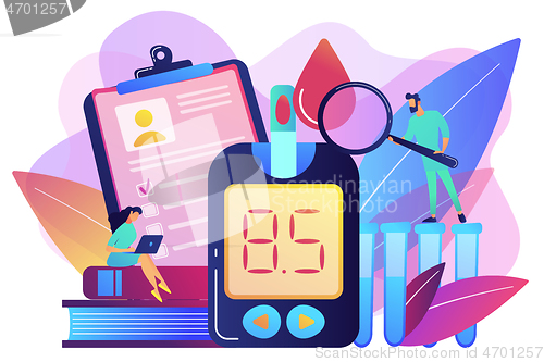 Image of Diabetes mellitus concept vector illustration.