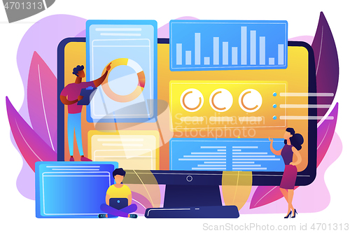 Image of Innovation management software concept vector illustration.