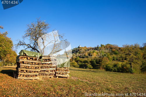 Image of rural scenery with the Saint Remigius Chapel Germany