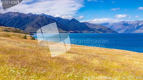 Image of lake Wanaka; New Zealand south island