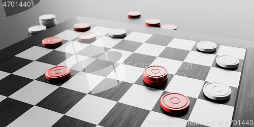 Image of draughts game board