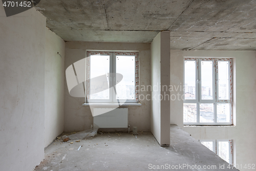 Image of Two-level apartment in a new building without renovation, a fragment of the second floor