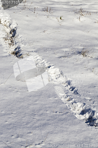 Image of Footprints of a man