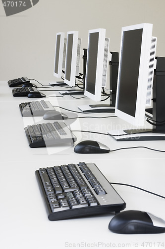 Image of White computers