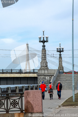 Image of Stone bridge in Riga city.